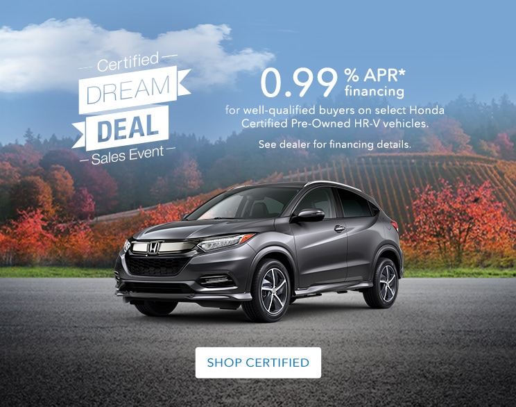 Honda Special Offers on Certified PreOwned Vehicles