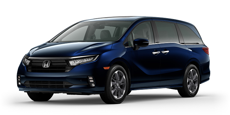 2022 Odyssey Elite 3/4 front view in Obsidian Blue Pearl.