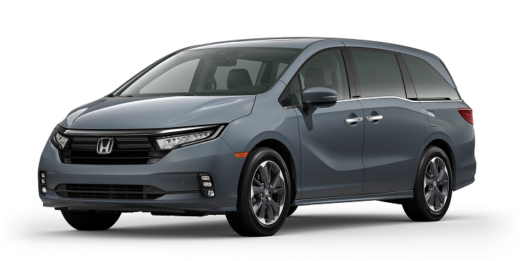 2023 Odyssey Elite 3/4 front view in Sonic Gray Pearl. 2023 Odyssey Elite 3/4 front view in Sonic Gray Pearl.