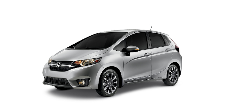 2020 FIT EX-L front view in Lunar Silver Metallic, shown on a plain white background.
