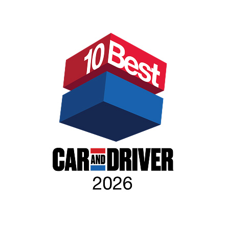 2026 Car and Driver 10 best Award logo